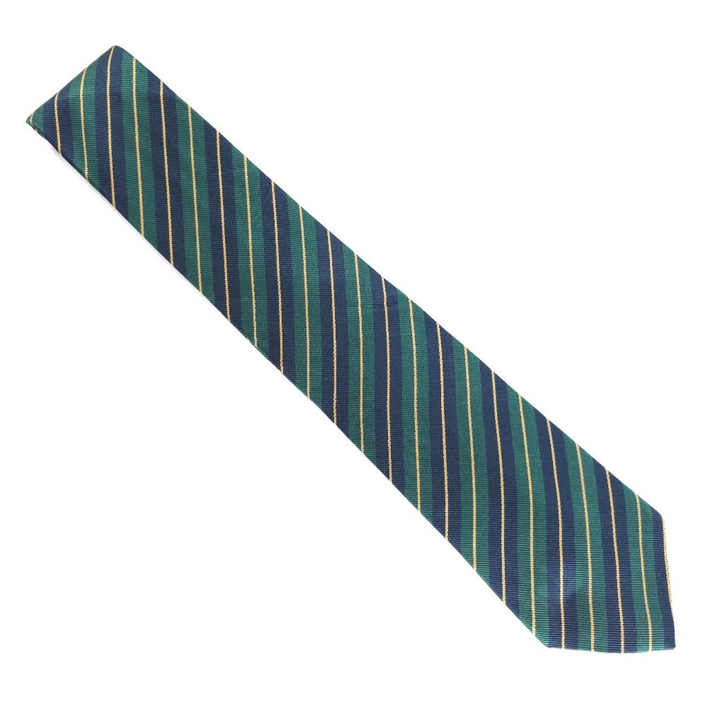 Camicissima Men Necktie 100% Silk Striped Color Blue Green Size 60x3.5 - NWOT